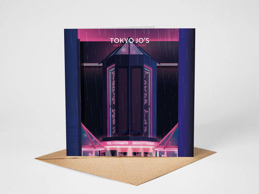 Tokyo Jo's, Preston, Lancashire Greetings card