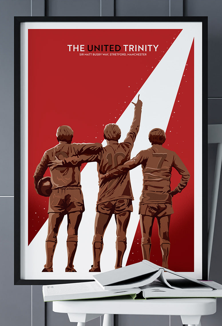 The United Trinity – Manchester United Art Print